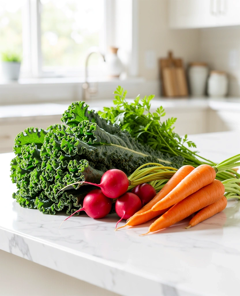 Färska ingredienser för en sund livsstil